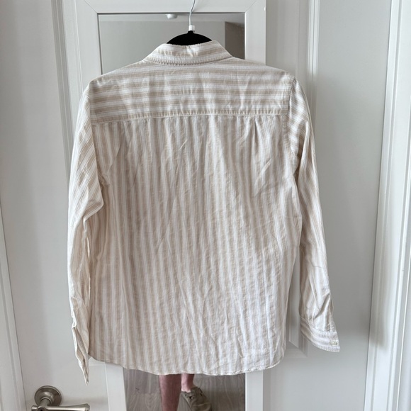 Sarah Alexandra Striped Button-Down Shirt - Size 10 - Picture 4 of 4